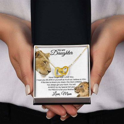 Give Love Gifts: Mom to Daughter - Proud - Interlocking Hearts Gift Set