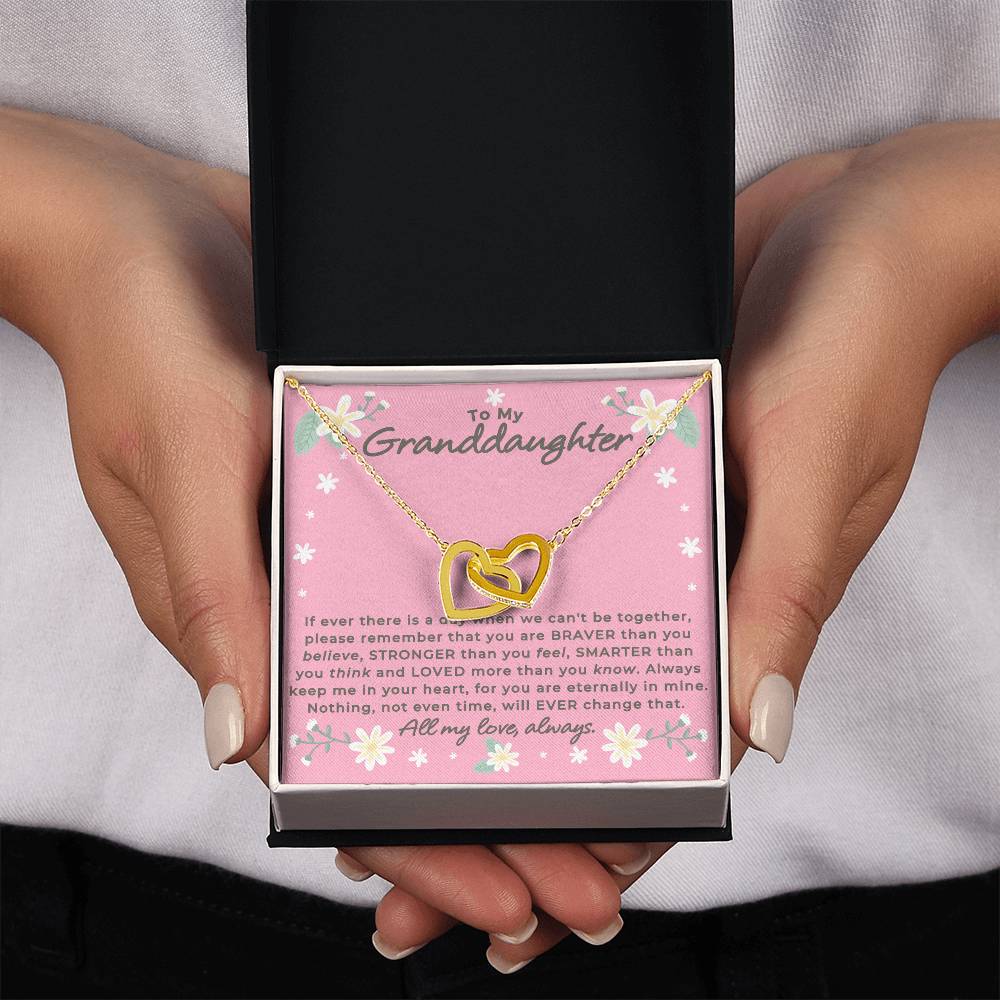 Granddaughter - Remember - Interlocking Hearts Gift Set