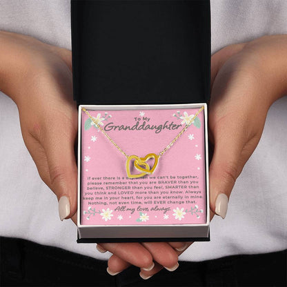 Granddaughter - Remember - Interlocking Hearts Gift Set