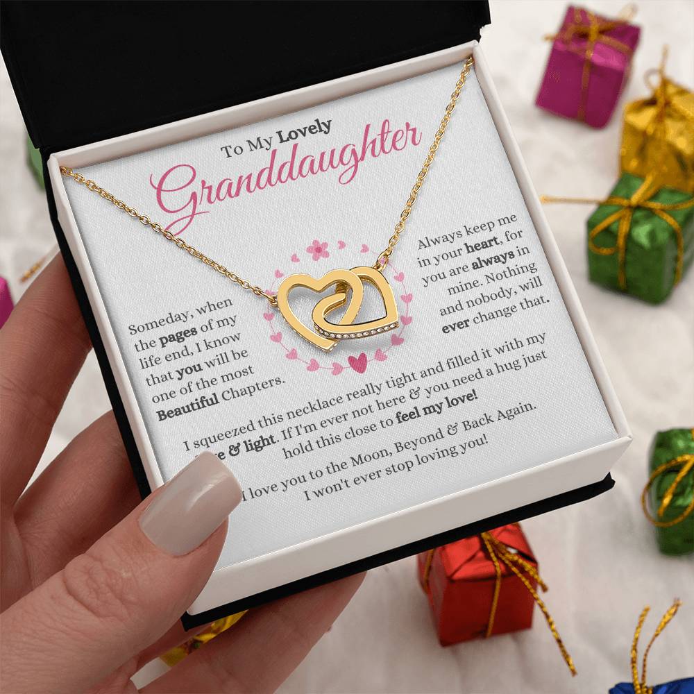 Granddaughter - Someday - Interlocking Hearts Gift Set