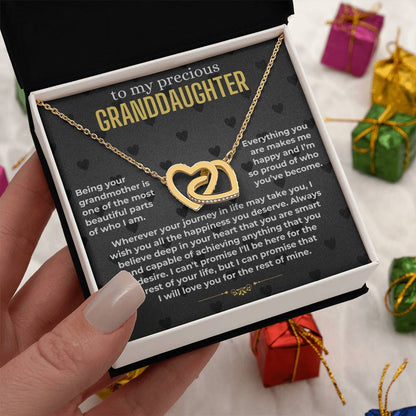 Granddaughter - Proud - Interlocking Hearts Gift Set