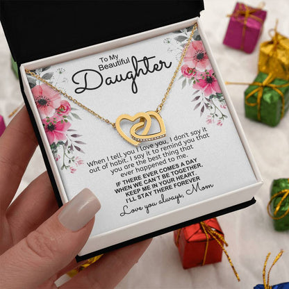 Give Love Gifts: Mom to Daughter - Tell You - Interlocking Hearts Gift Set