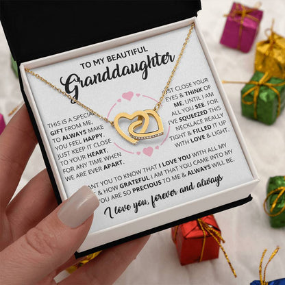 Granddaughter - Forever - Interlocking Hearts Gift Set