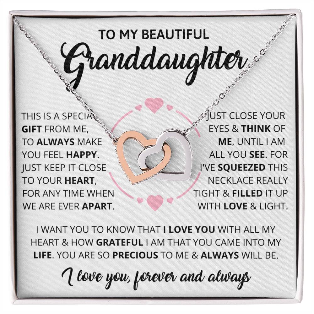 Granddaughter - Forever - Interlocking Hearts Gift Set