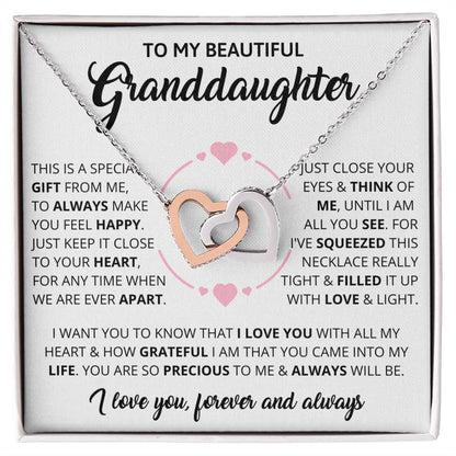 Granddaughter - Forever - Interlocking Hearts Gift Set
