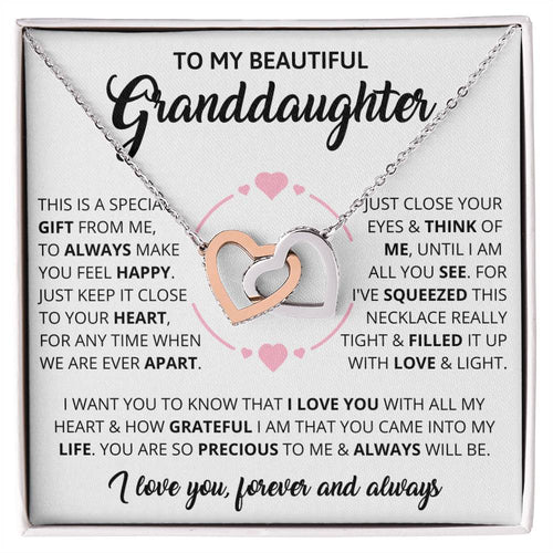 Granddaughter - Forever - Interlocking Hearts Gift Set