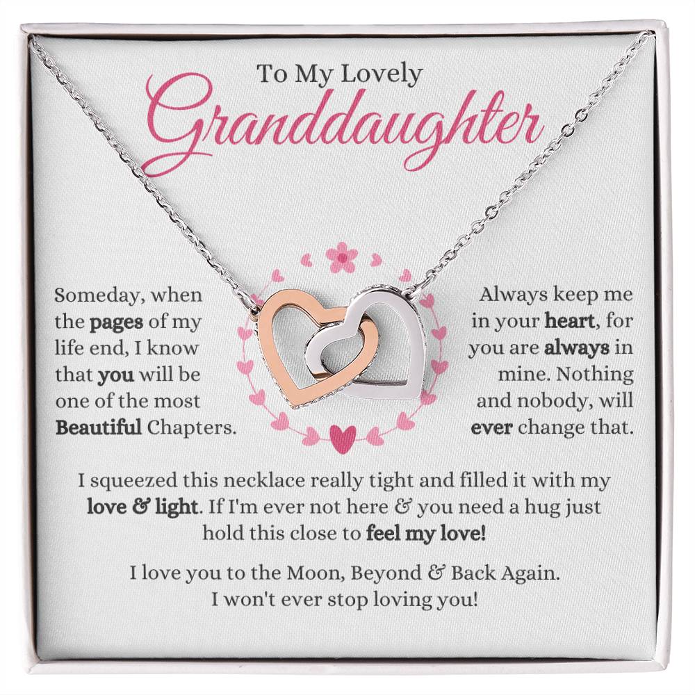 Granddaughter - Someday - Interlocking Hearts Gift Set