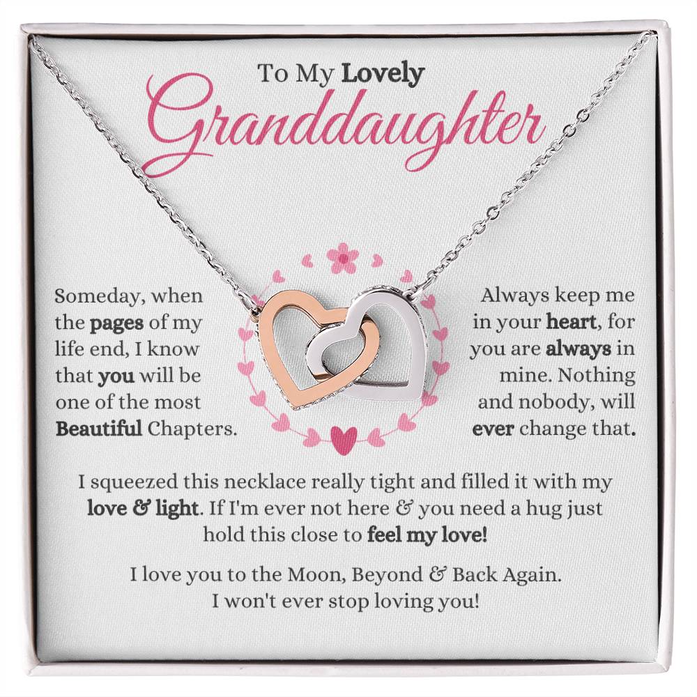 Granddaughter - Someday - Interlocking Hearts Gift Set
