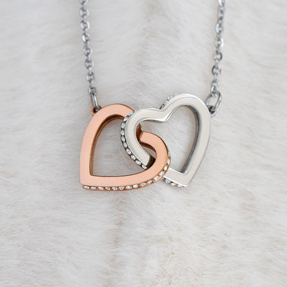 Dad to Daughter - Forever - Interlocking Hearts Necklace