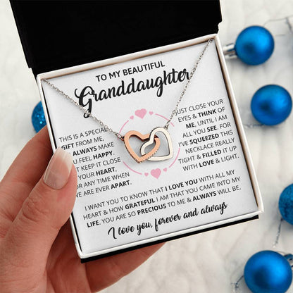 Granddaughter - Forever - Interlocking Hearts Gift Set