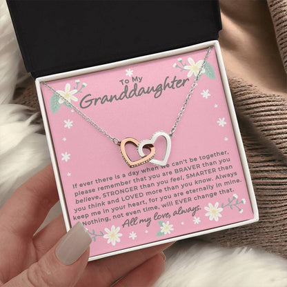 Granddaughter - Remember - Interlocking Hearts Gift Set
