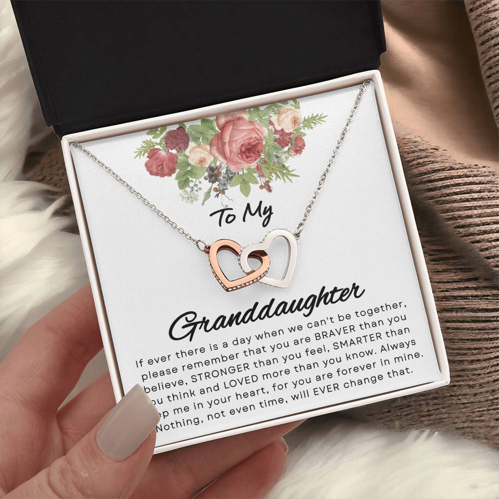 Granddaughter - If Ever - Interlocking Hearts Gift Set