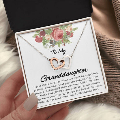 Granddaughter - If Ever - Interlocking Hearts Gift Set