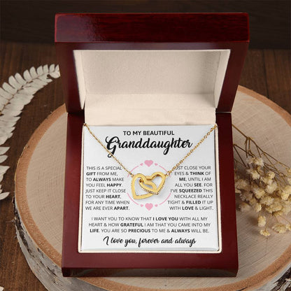 Granddaughter - Forever - Interlocking Hearts Gift Set