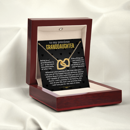 Granddaughter - Proud - Interlocking Hearts Gift Set