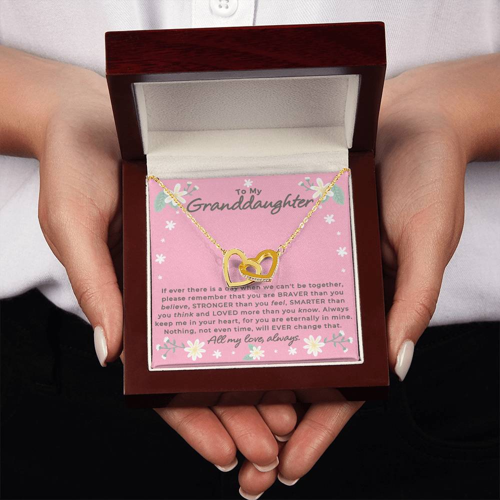 Granddaughter - Remember - Interlocking Hearts Gift Set