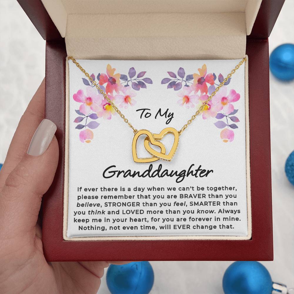 Granddaughter - Loved - Interlocking Hearts Gift Set