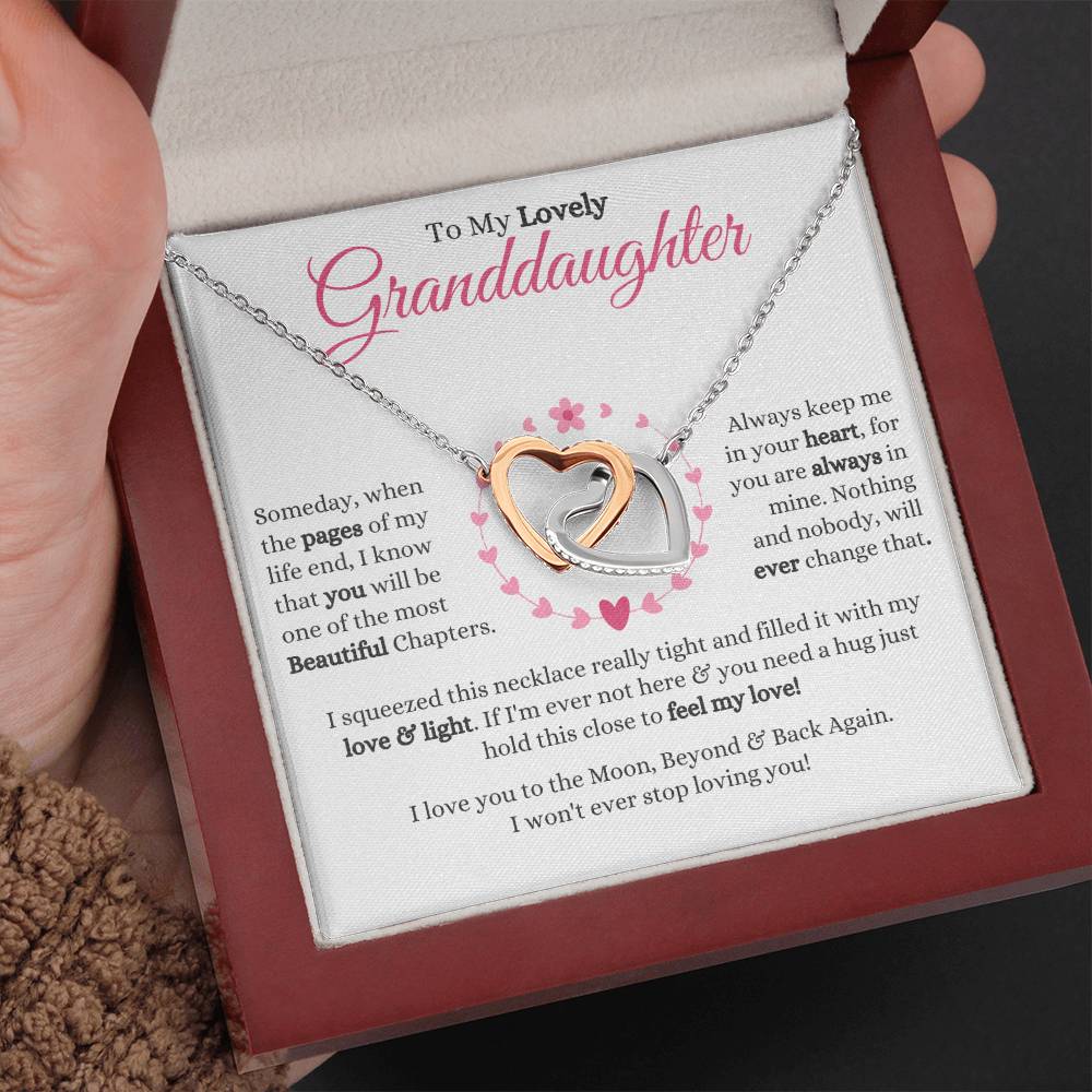 Granddaughter - Someday - Interlocking Hearts Gift Set