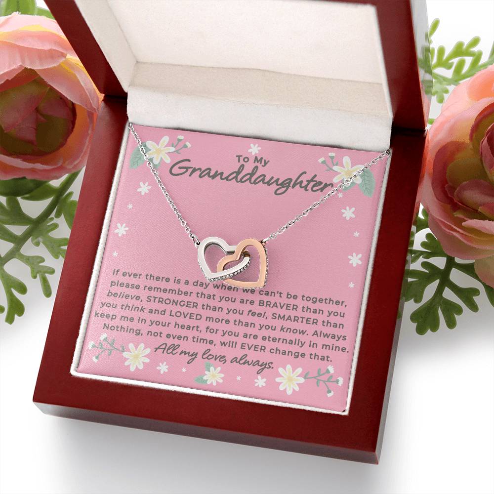 Granddaughter - Remember - Interlocking Hearts Gift Set