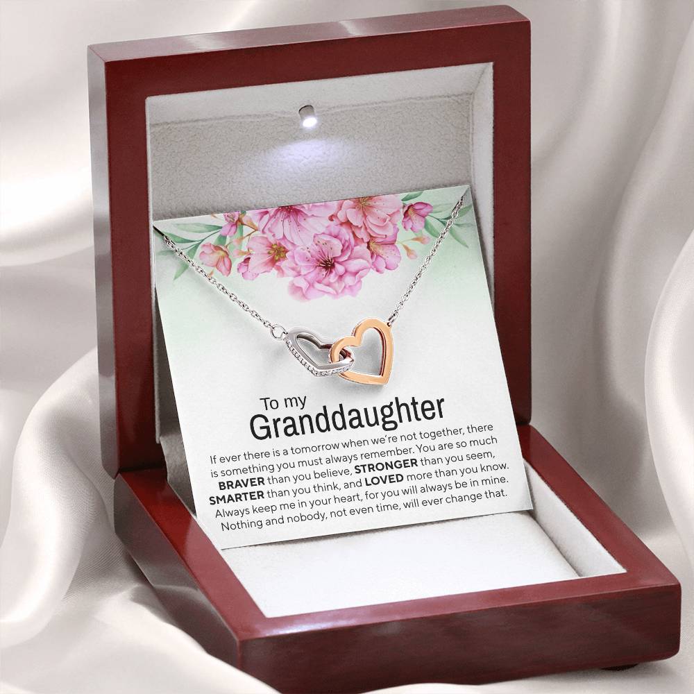 Granddaughter - Tomorrow - Interlocking Hearts Gift Set
