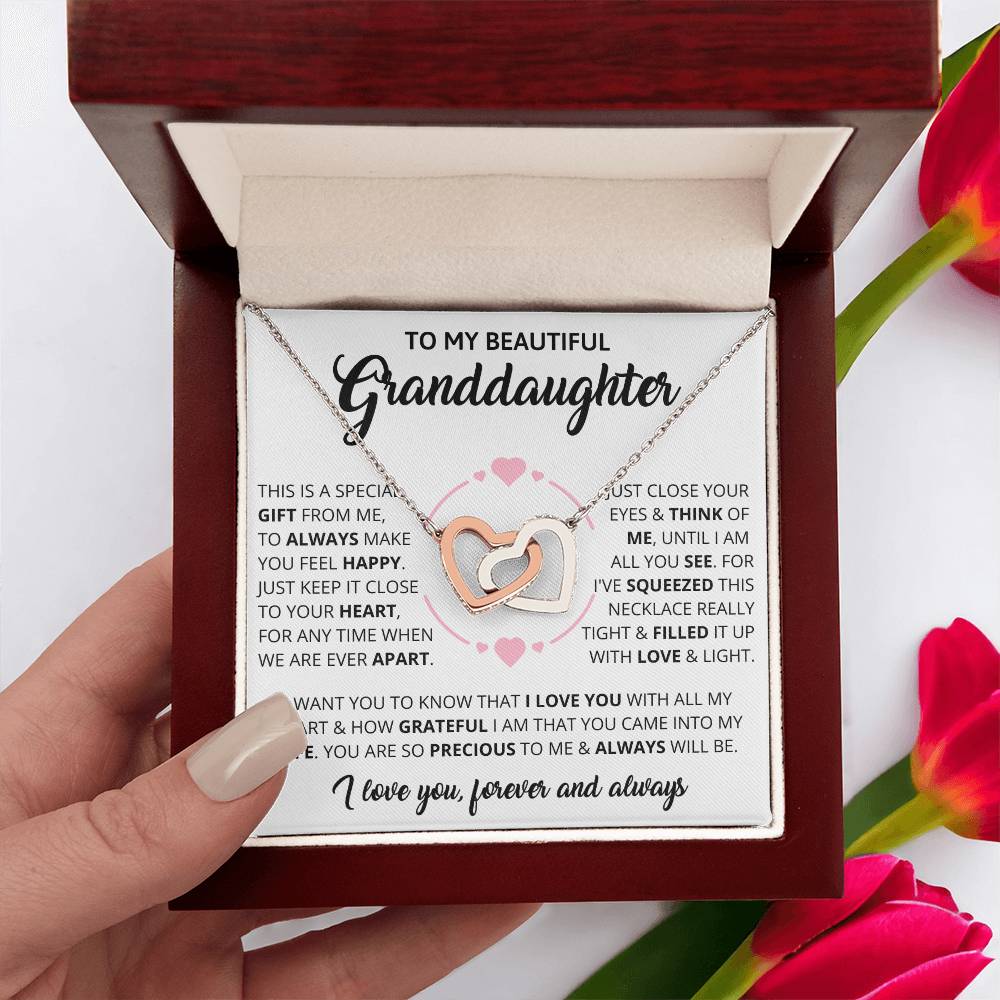 Granddaughter - Forever - Interlocking Hearts Gift Set