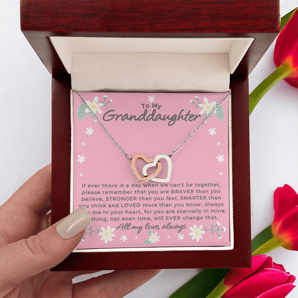 Granddaughter - Remember - Interlocking Hearts Gift Set