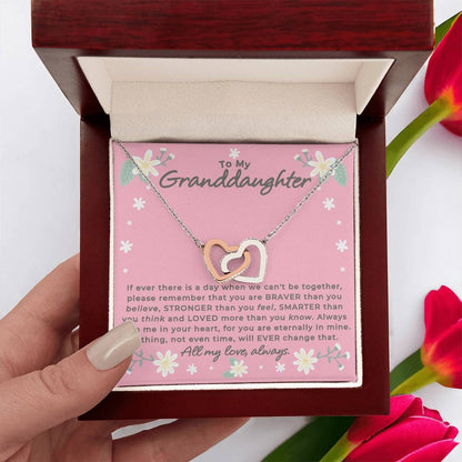 Granddaughter - Remember - Interlocking Hearts Gift Set