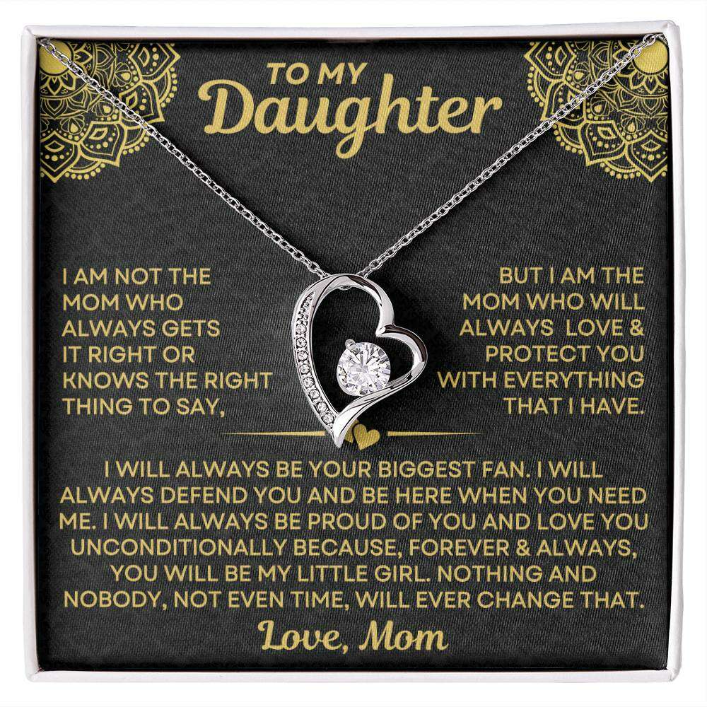 Give Love Gifts: Mom to Daughter - Always - Forever Love Gift Set: 14K White / Two-Tone Standard