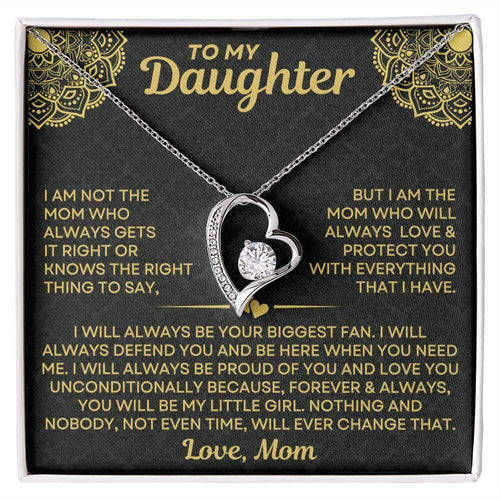 Give Love Gifts: Mom to Daughter - Always - Forever Love Gift Set: 14K White / Two-Tone Standard