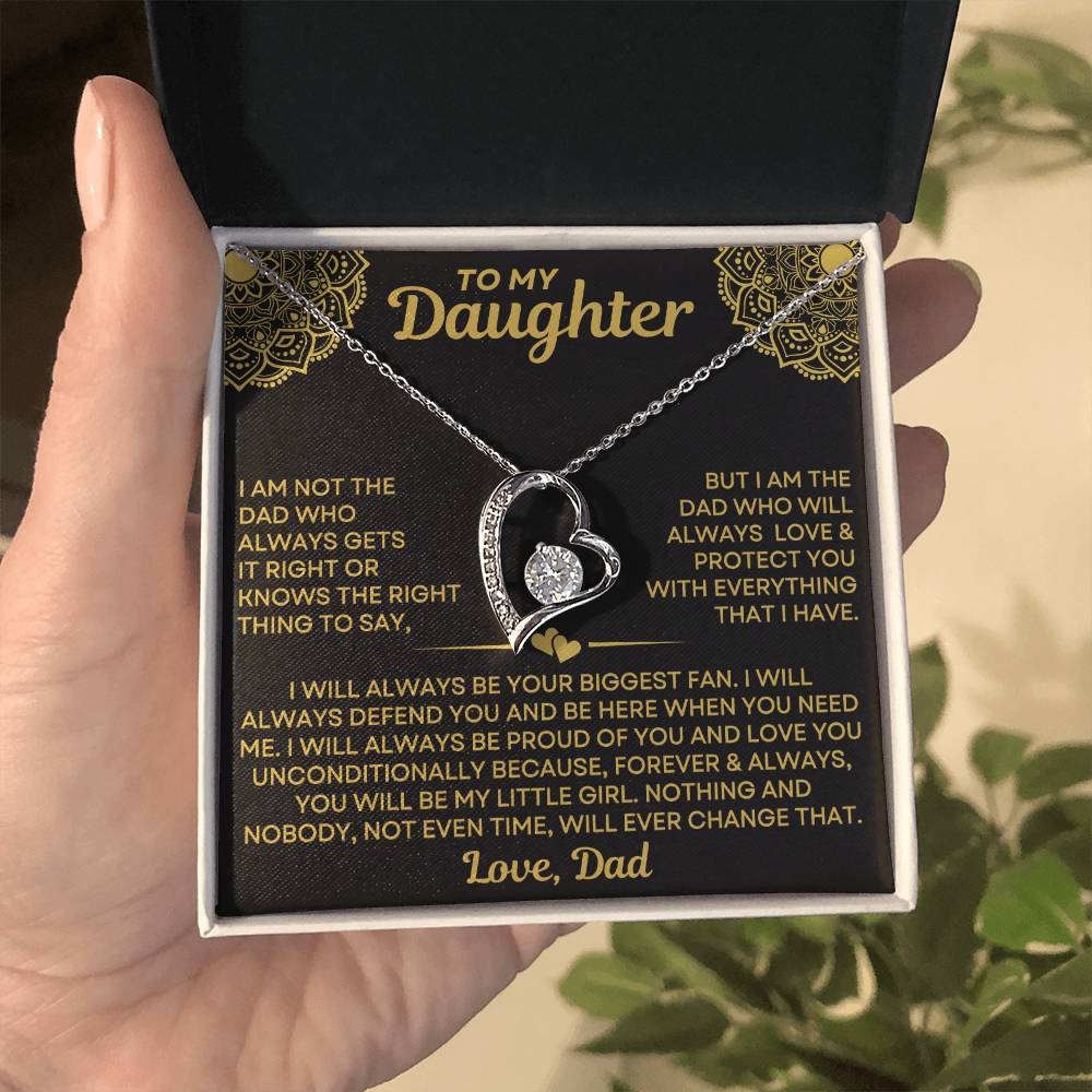 Mom to Daughter - Always - Love Knot Necklace mtd015