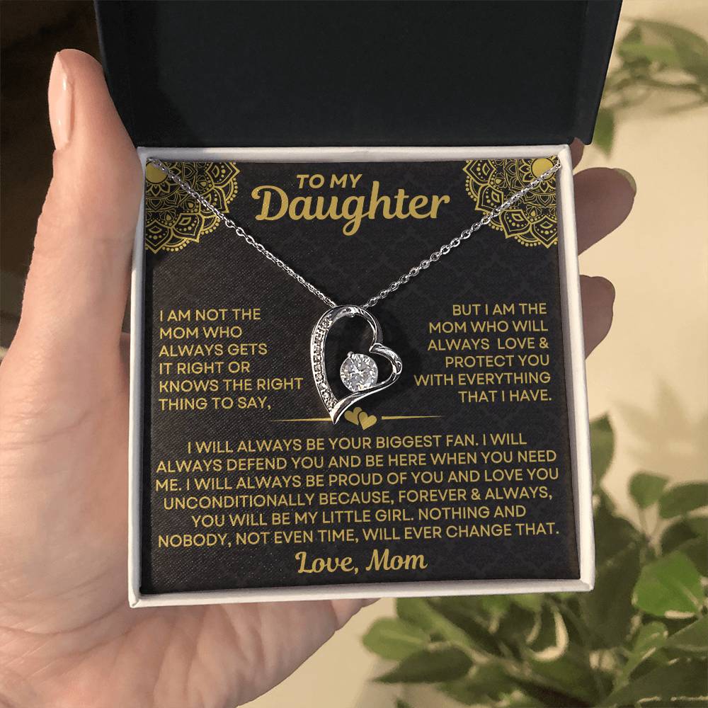 Mom to Daughter - Always - Love Knot Necklace mtd015