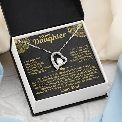 Dad to Daughter - Always - Love Knot Necklace dtd015