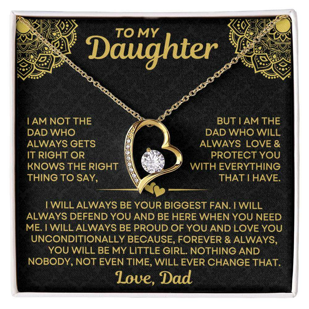 Give Love Gifts: Dad to Daughter - Always - Forever Love Gift Set: 18K Yellow / Two-Tone Standard