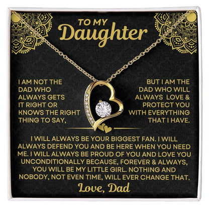 Give Love Gifts: Dad to Daughter - Always - Forever Love Gift Set: 18K Yellow / Two-Tone Standard