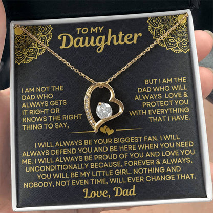 Dad to Daughter - Always - Love Knot Necklace dtd015