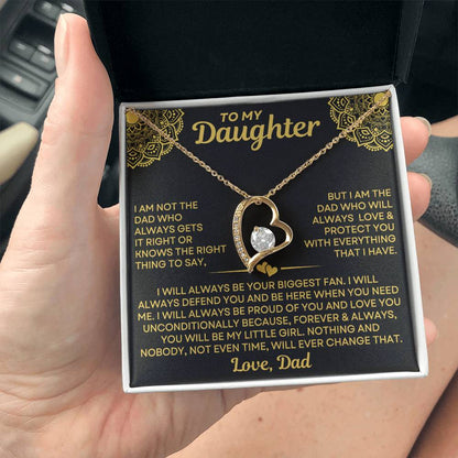 Mom to Daughter - Always - Love Knot Necklace mtd015