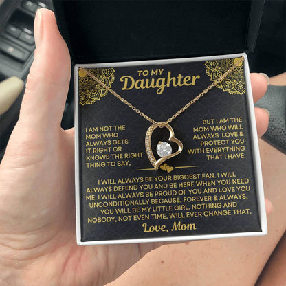 Mom to Daughter - Always - Love Knot Necklace mtd015
