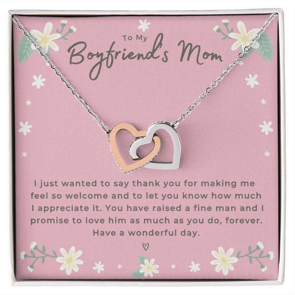 Boyfriend's Mom - I Promise - Interlocking Hearts Necklace