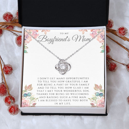 Boyfriend's Mom - Blessed - Love Knot Necklace
