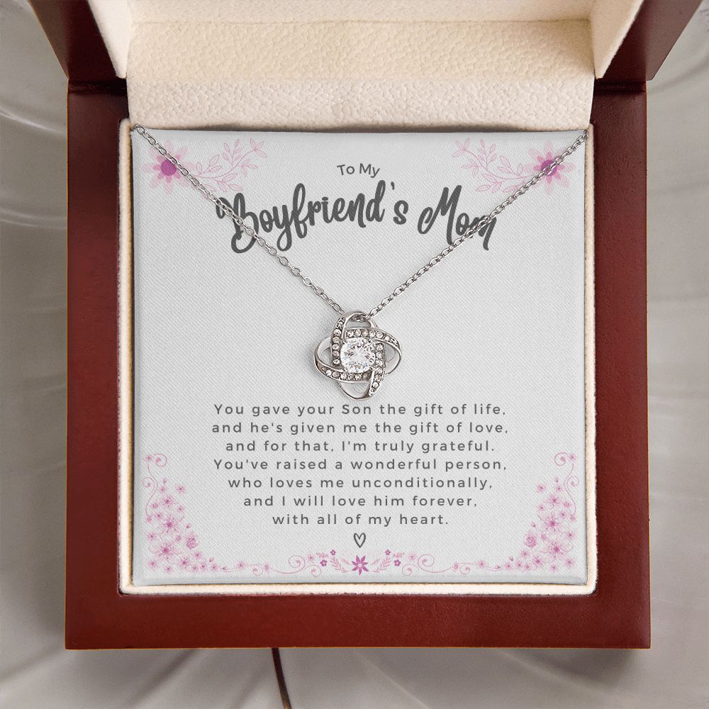Boyfriend's Mom - Gift of Love - Love Knot Necklace