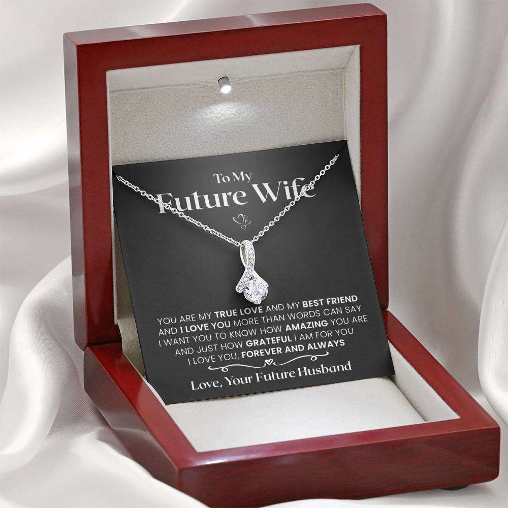 Buy rakva 925 Sterling Silver Gift Future Wife Necklace, To My Future Wife  Looked Into Your Eyes Necklace. Gift For Fiance, Girlfriend Or Future Wife  at Amazon.in