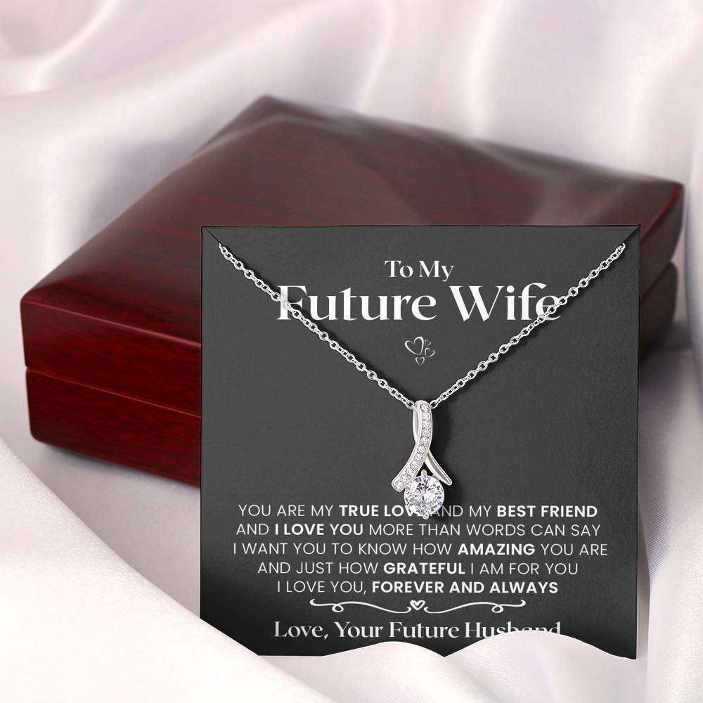 TO MY FUTURE WIFE FIND YOU SOONER LOVE KNOT NECKLACE – OC9 Gifts